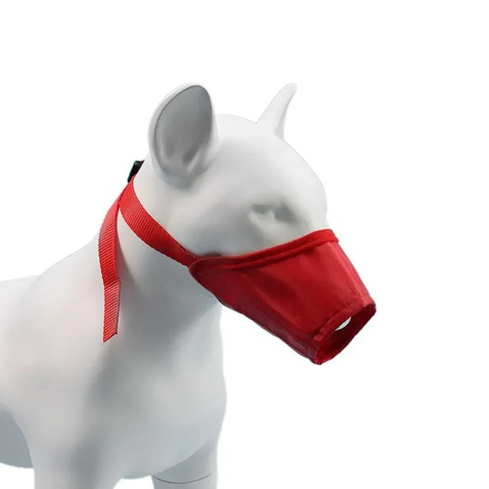 Durable Dog Nylon Muzzle Adjustable Breathable Mouth Muzzle for Dogs Anti Biting Chewing Dog Mouth Mask Pet Training Accessories