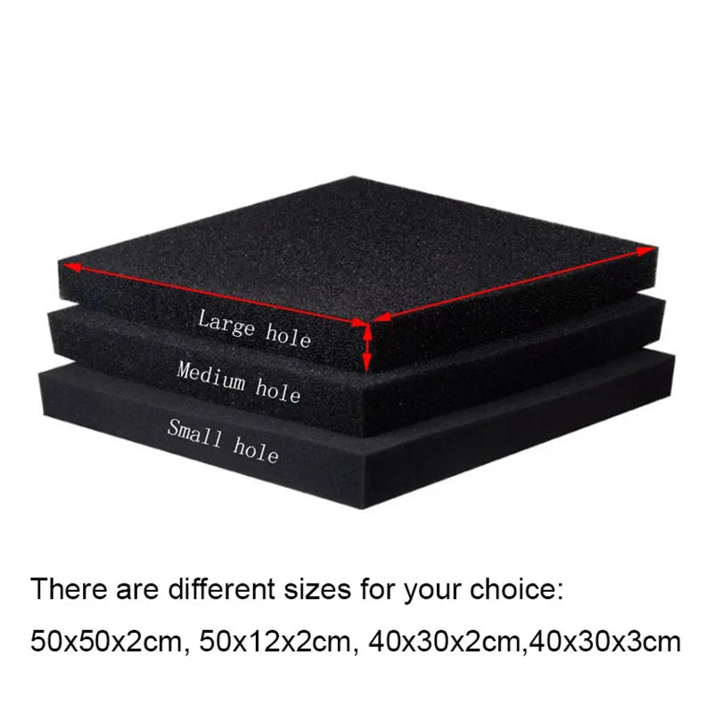 Cotton Aquarium Sponge Pad Filter in filter Practical Biochemical Fish Tank Spong Pond Black Foam Spong Aquarium Accessories