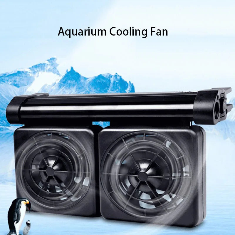 1pcs Aquarium Fish Tank Cooling Fan System Chiller Control Reduce Water Temperature 1/2/3/4 Fan Set Cooler Aquarium cooling fans