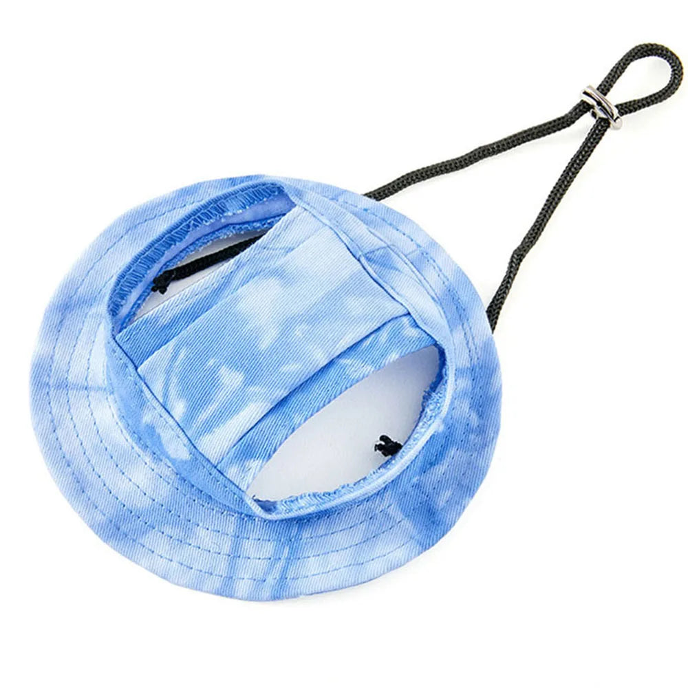 Pet Caps Puppy Round Brim Visor Hat Cat Dog Sun Cap with Ear Holes for Teddy Pug Chihuahua Shih Tzu Yorkshire Terriers Papillons