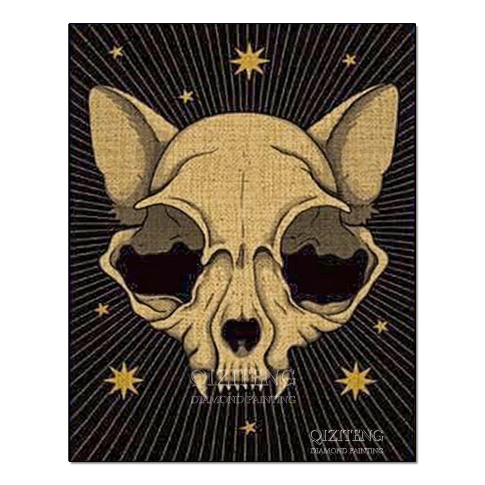 Tarot Cards Cat 5D Diamond Painting Cute Raccoon Full Diamond Cross Stitch Cartoon Animal Embroidery Mosaic Art Home Decoration