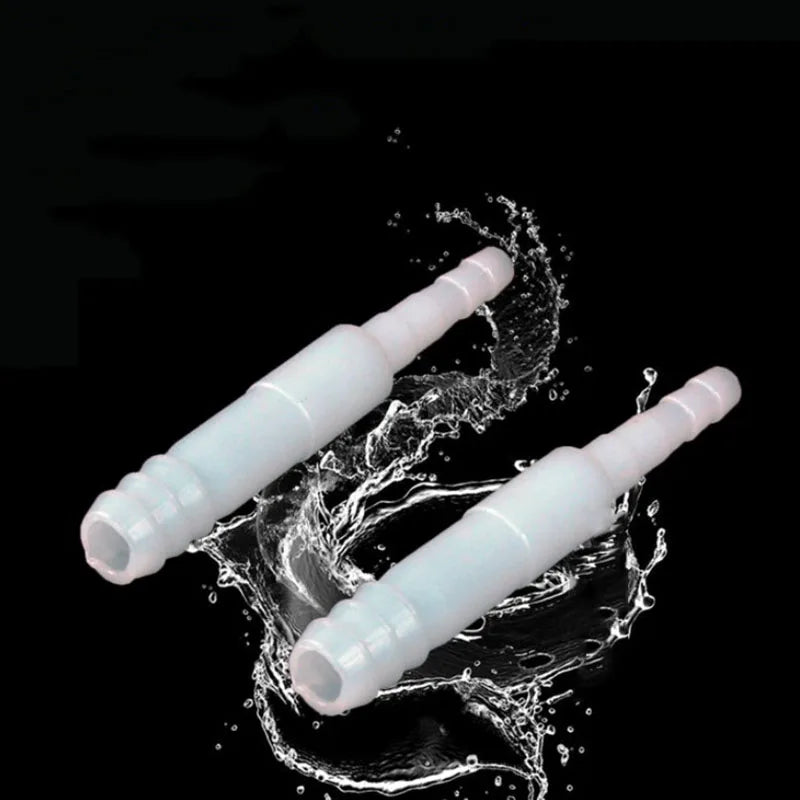 10pcs 8mm Plastic Aquarium Connectors Tee Straight T-shaped 3 Way Connector for Water Air Pump Fish Tank Aquarium Accessories