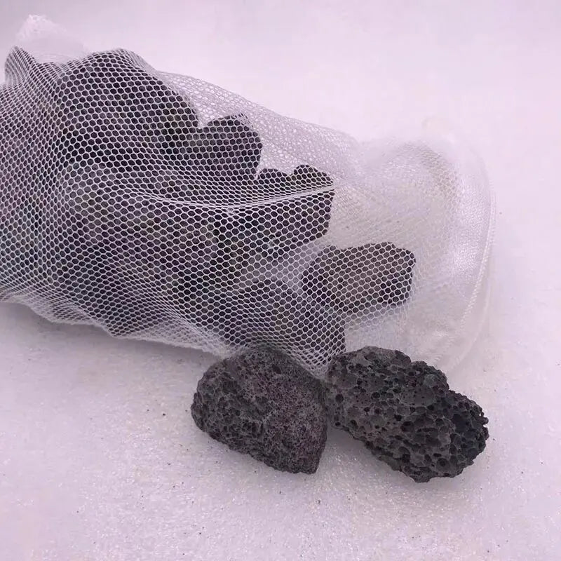 Natural Black Aquarium Fish Tank Filter Media Volcanic Rock Biological Balls Bio filter For Aquarium Clear Water Decoration Red