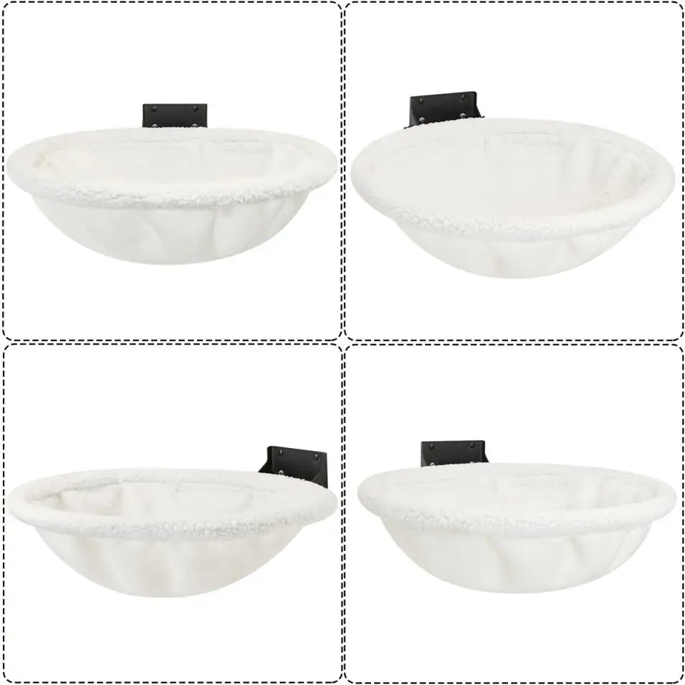 Cat Hammock Wall Mounted Foldable Cat Beds Breathable Cat Wall Shelves for Sleep Overlook Sunbathing Stable Cat Wall Perch