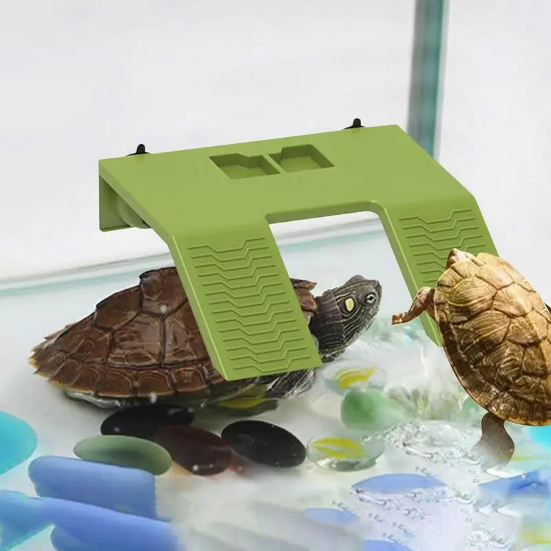 Turtle Basking Ladder Turtle Habitat Turtle Climbing Ramp Turtle Dock Floating for Reptile Terrarium Aquarium Accessory