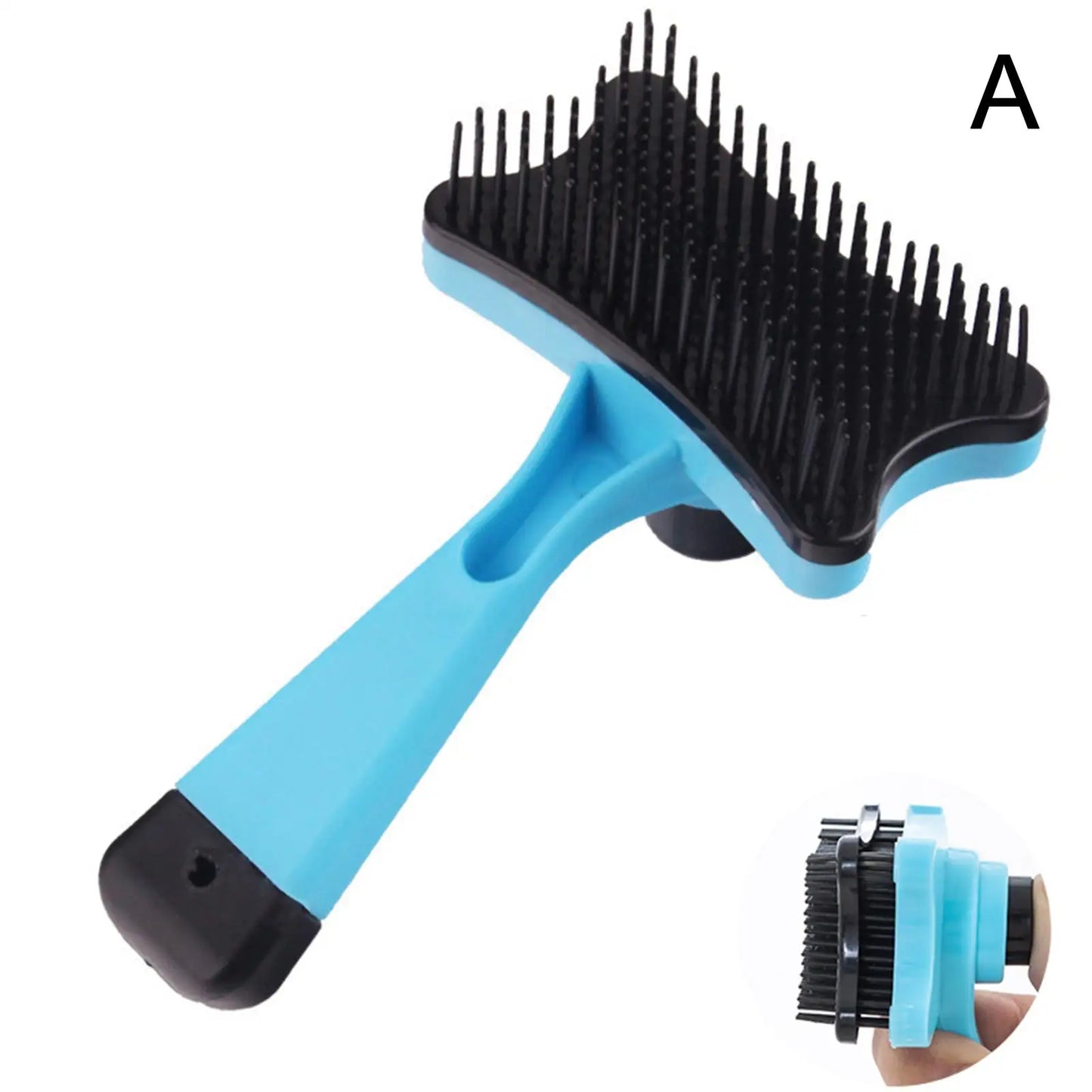 Pet Hair Removal Comb Cat Self Cleaning Brush Hair Tools Grooming Pet Accessories Puppy Cleaning Scraper Comb Remover Dog C S1I1