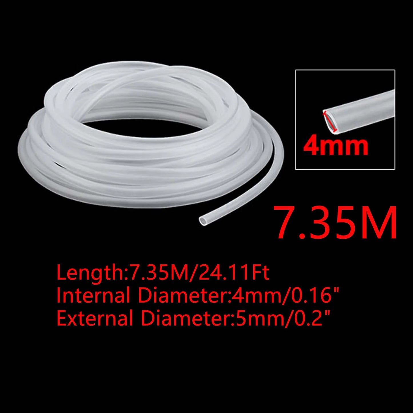 UXCELL Aquarium Flexible Pump Hose Oxygen Circulate Pipe Silicone Tube Water Connector ID 4mm Parts Tools Fish Tank Accessories