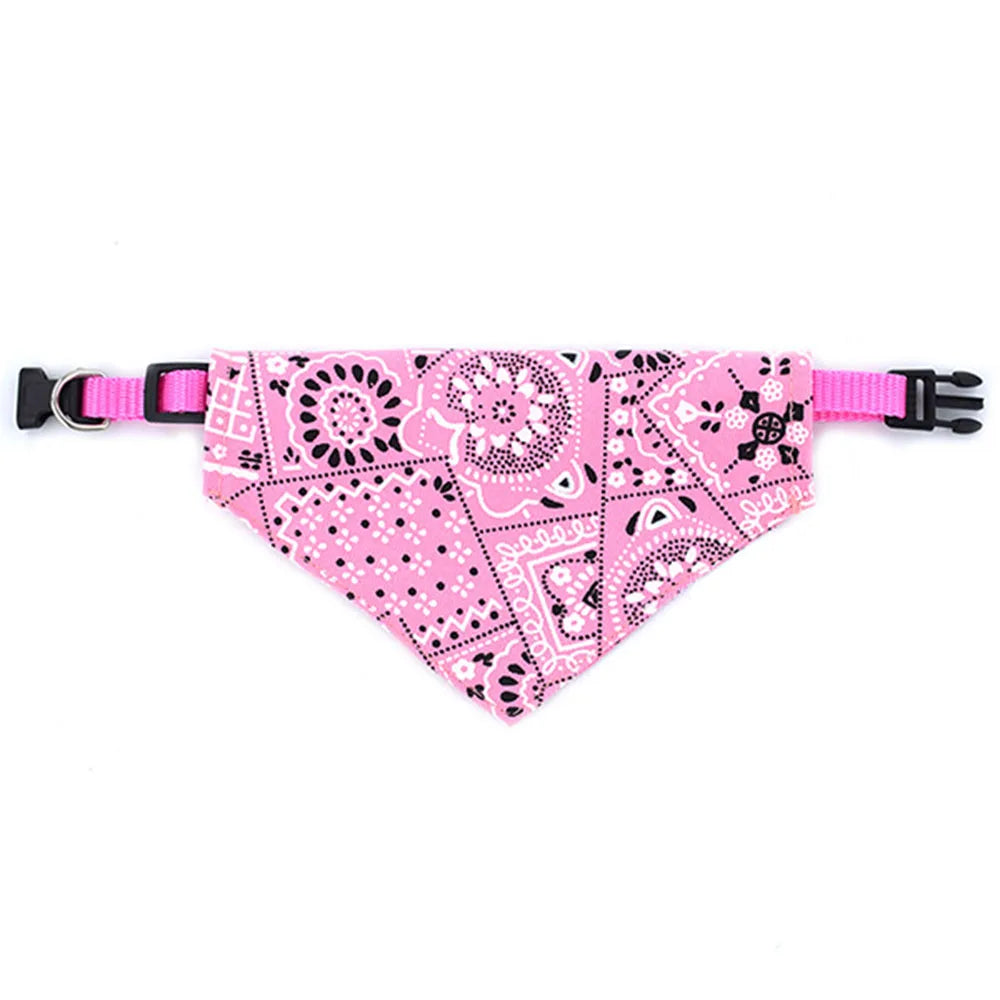 Dog Bandana Collar Scarf for Puppy & Cat Small Medium Large Dogs Adjustable Collars Pet Handkerchief Bibs Dress-up Accessories
