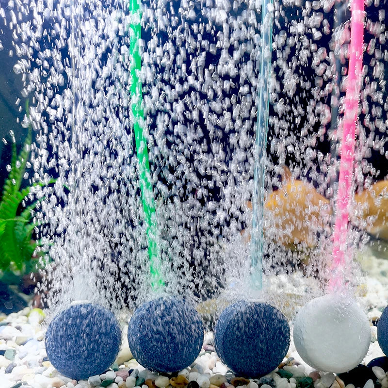 1m/3m/5m/10m/20m Aquarium Oxygen Pump Hose Air Bubble Stone Aquarium Fish Tank Pond Pump Tube 4*6mm Food Grade Material Tubes