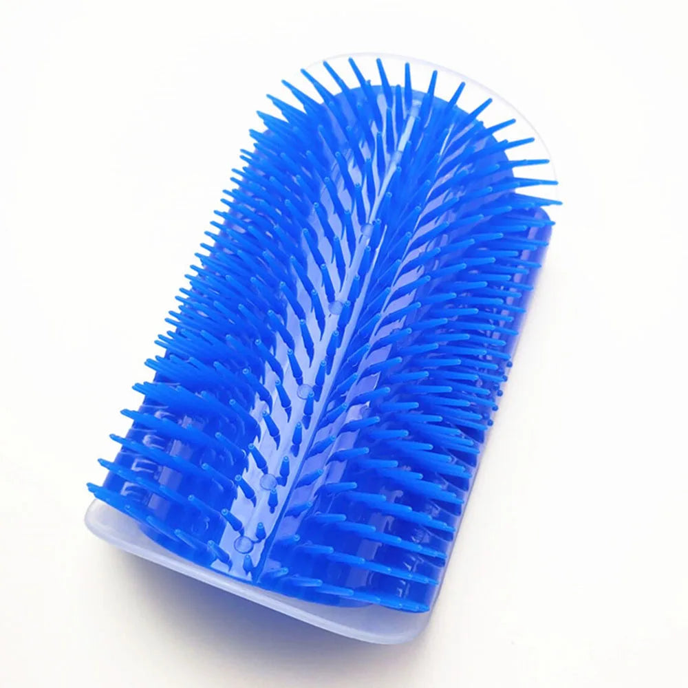 Pet Cat Brush Massage Device Hair Removal Comb Cat Toy Plastic Scratch Bristles Arch Massager Self Grooming Cat Corner Scratcher