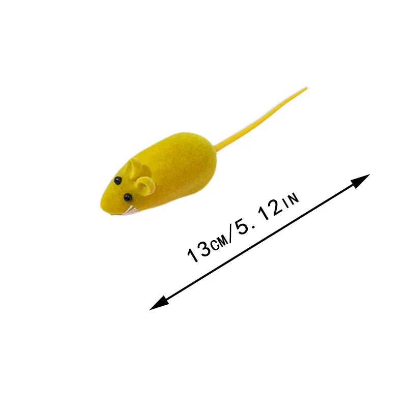 Sound Rubber Simulation Mouse Pet Cat Toys Interactive for Kitten Accessories Gifts Enamel Mouse Bite Resistance