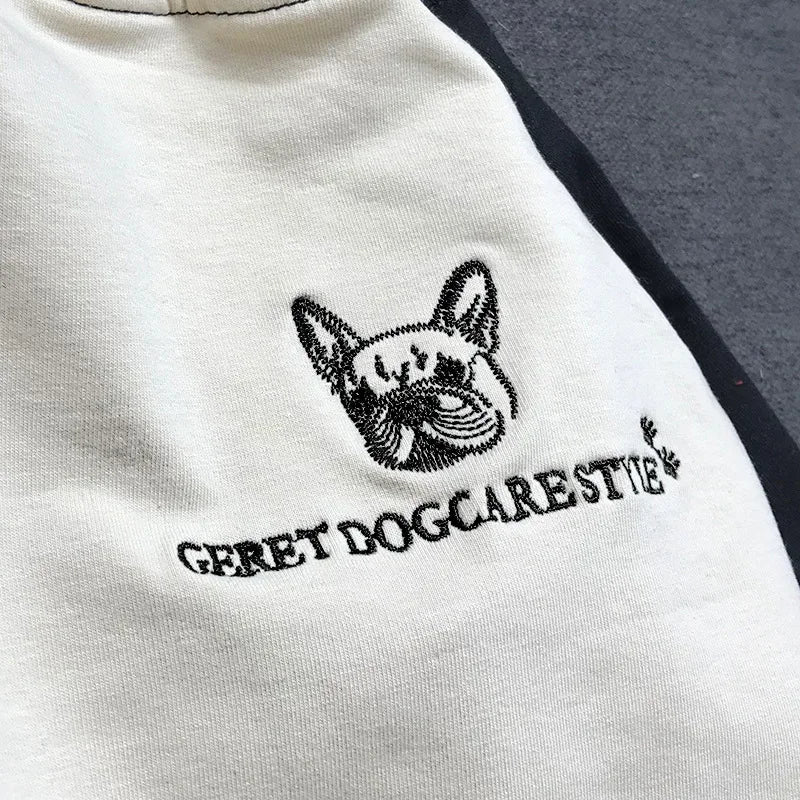 2022 Spring and Autumn New Style Pet Parent-child Clothing Bichon Cat Clothes Embroidered Dog Costumes