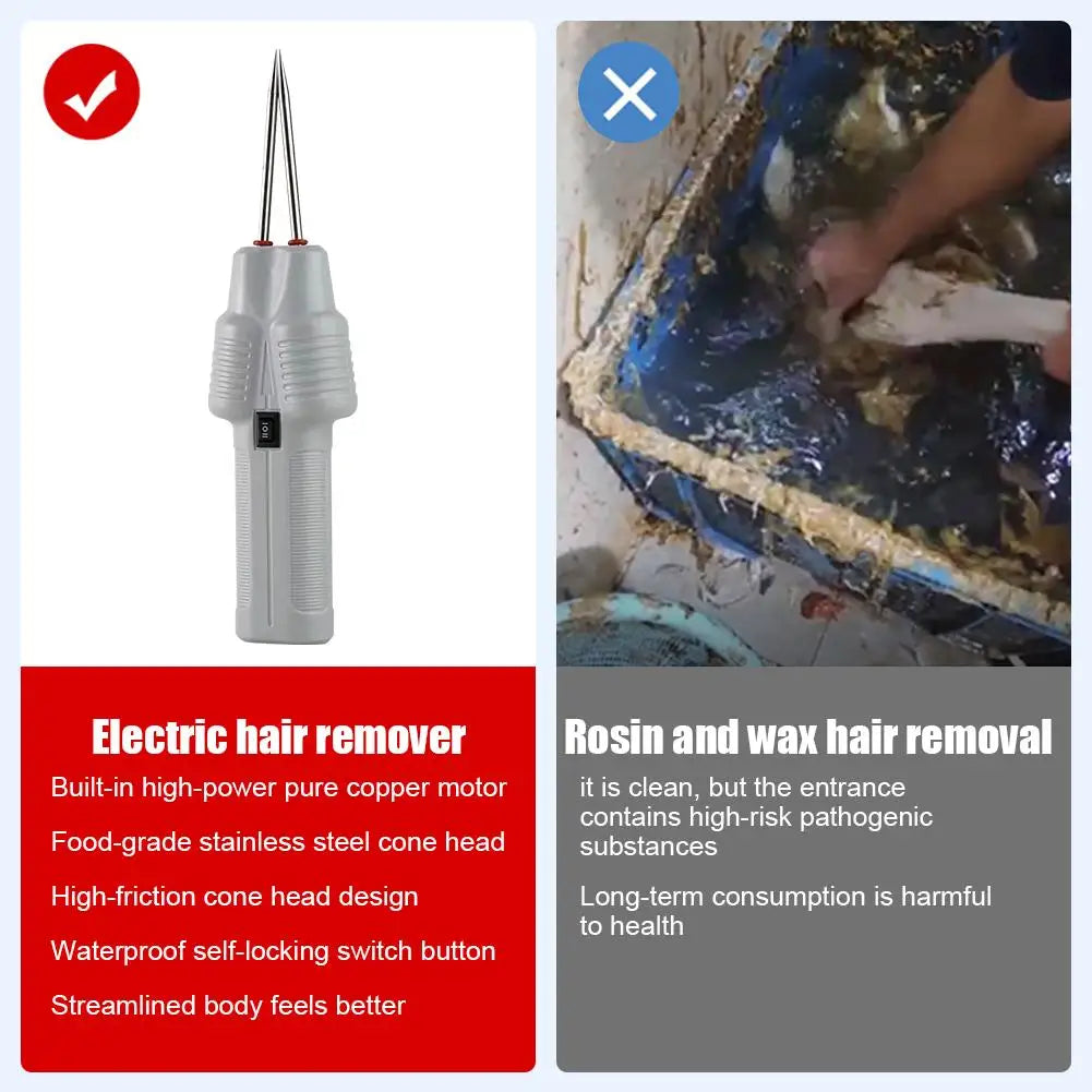 Electric Hair Removal Tool For Chicken, Duck And Goose Handheld Poultry Tweezers Pig Hair Clip Hair Removal Tool Waterproof