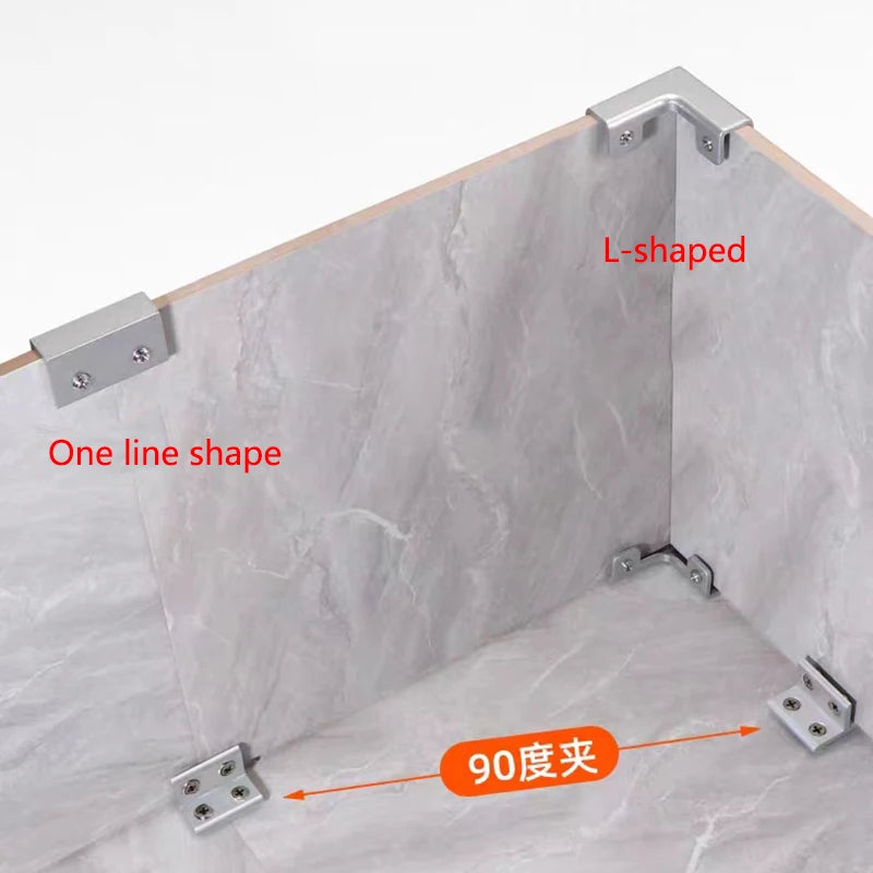 Glass Clamp Combination Fixing Clip for Showcase Fish Tank Cabinet Garden Fence Ceramic Tile Splicing DIY Panel Reinforced Clip