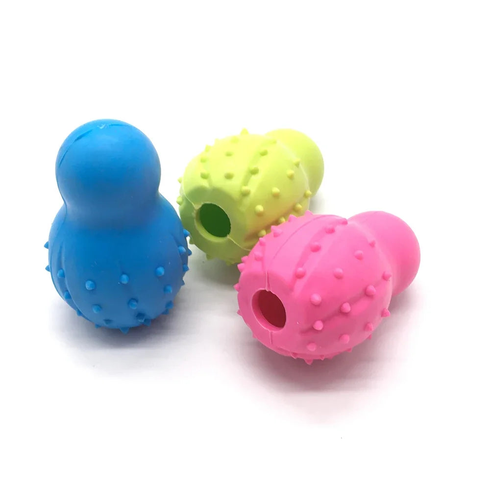 1pc Pet Chew Toy Soft TPR Small Dogs Teeth Grinding Chewing Squeaky Toys Indoor Puppy Interactive Training Molar Biting Toy