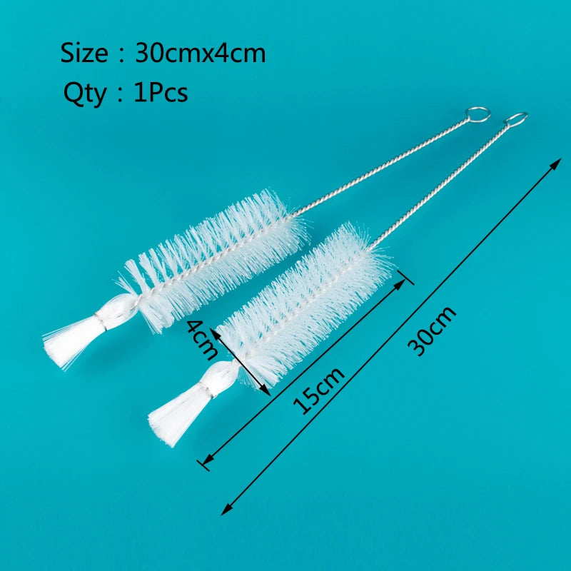 Nylon Aquarium BrushTube Pipe Filter Cleaning Brushes Stainless Steel Water Filter Hose Flexible Aquarium Cleaner Accessories
