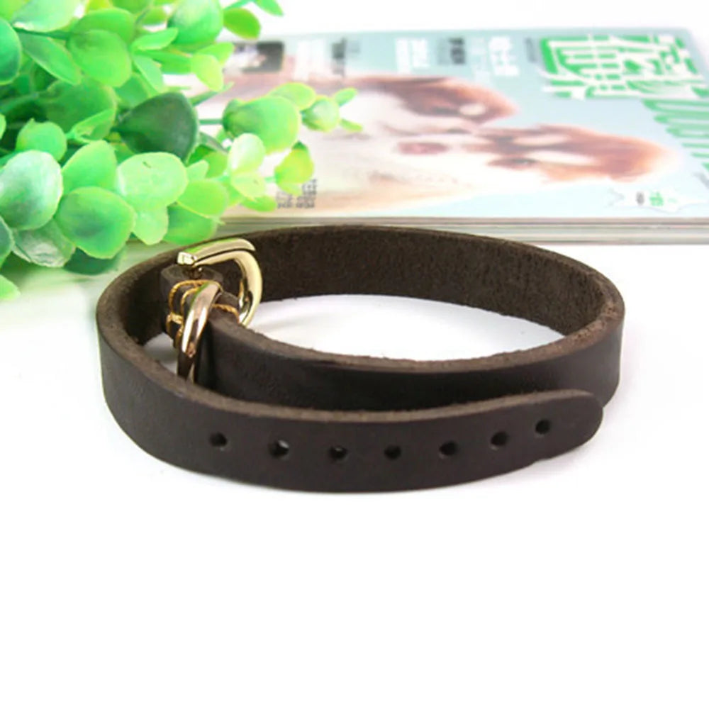 Soft Real Leather Puppy Collar Genuine Leather Dog Collar for Small Dogs and Cats Adjustable Pet Collar for Doggy Terrier Yorkie