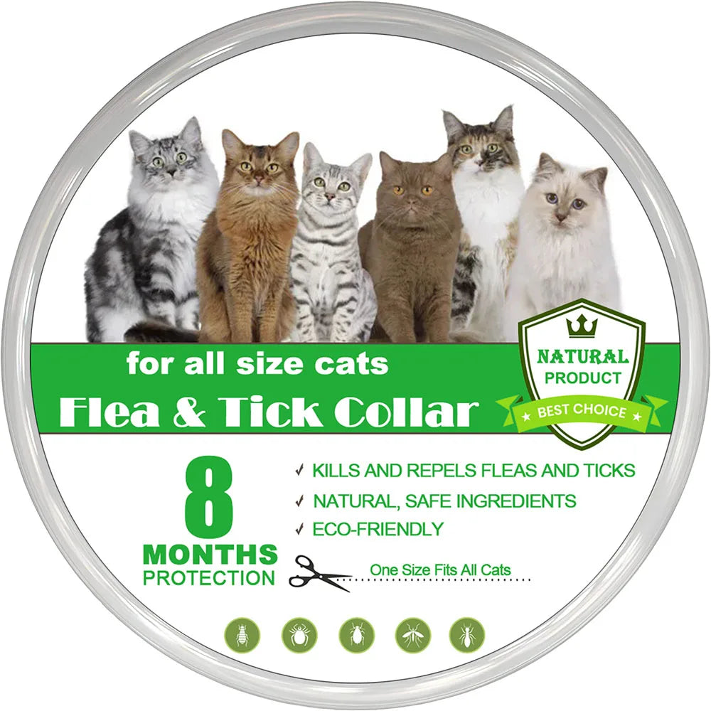 New 38/70cm Pet Anti Flea Ticks Anti-parasitic Dog Collar 8 Month Protection Retractable Collars for Puppy Cat Big Dogs Supplies
