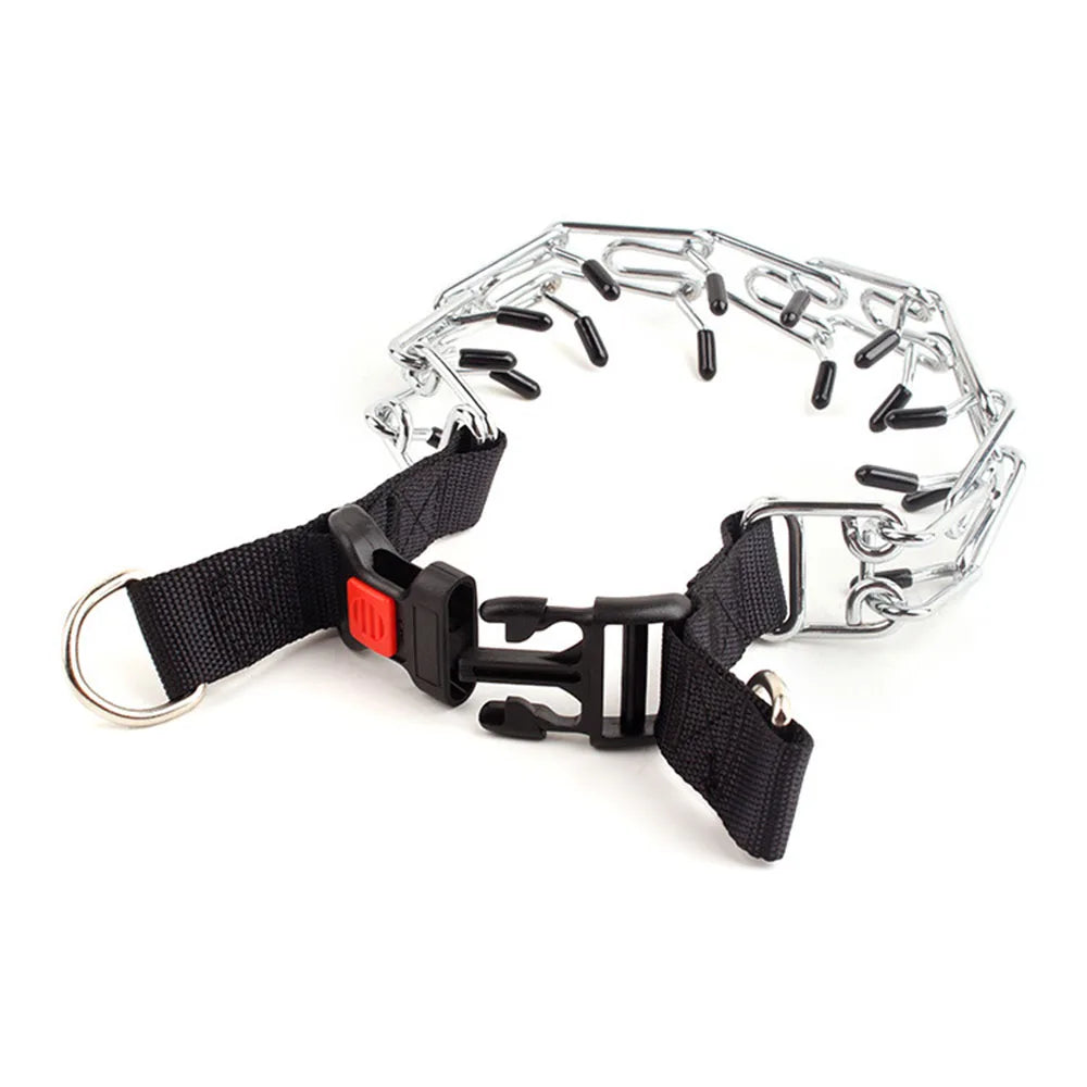 Strong Dog Prong Collar for Dogs Adjustable Detachable Dog Training Collar with Quick Release Buckle for Small Medium Large Dogs