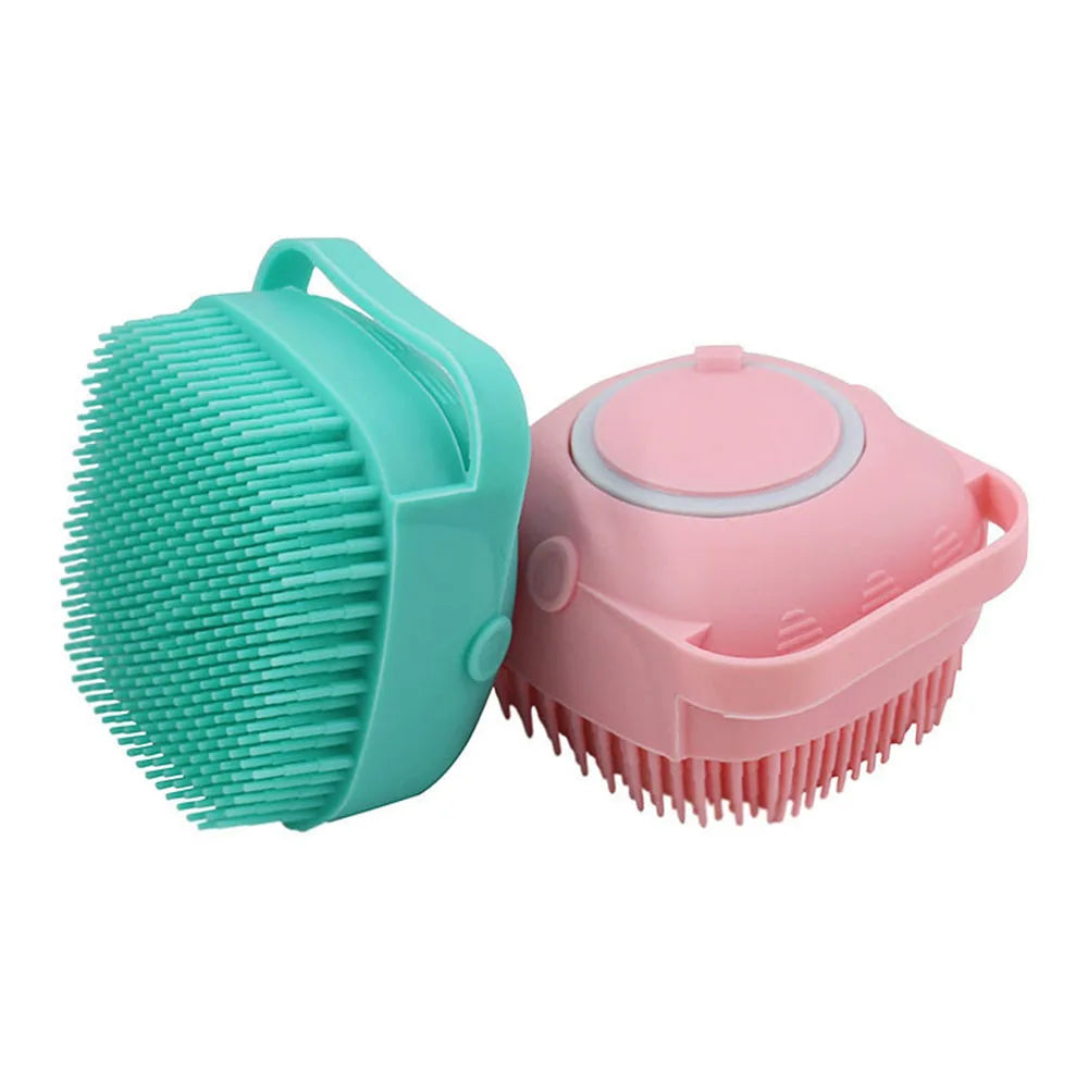 Pet Bath Brush Comfortable Super Soft Silicone Shampoo Massager Brush Comb for Dogs Cats Bathroom Dog Bath Brush Massage Gloves