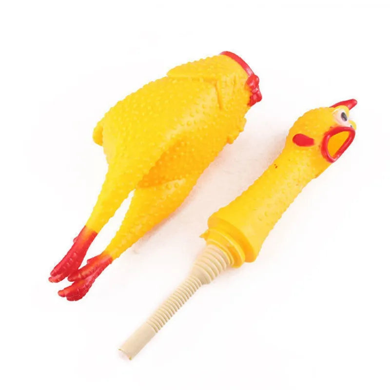 Screaming Chicken Squeeze Sound Toy Pets Dog Toys Product Shrilling Decompression Tool Squeak Vent chicken