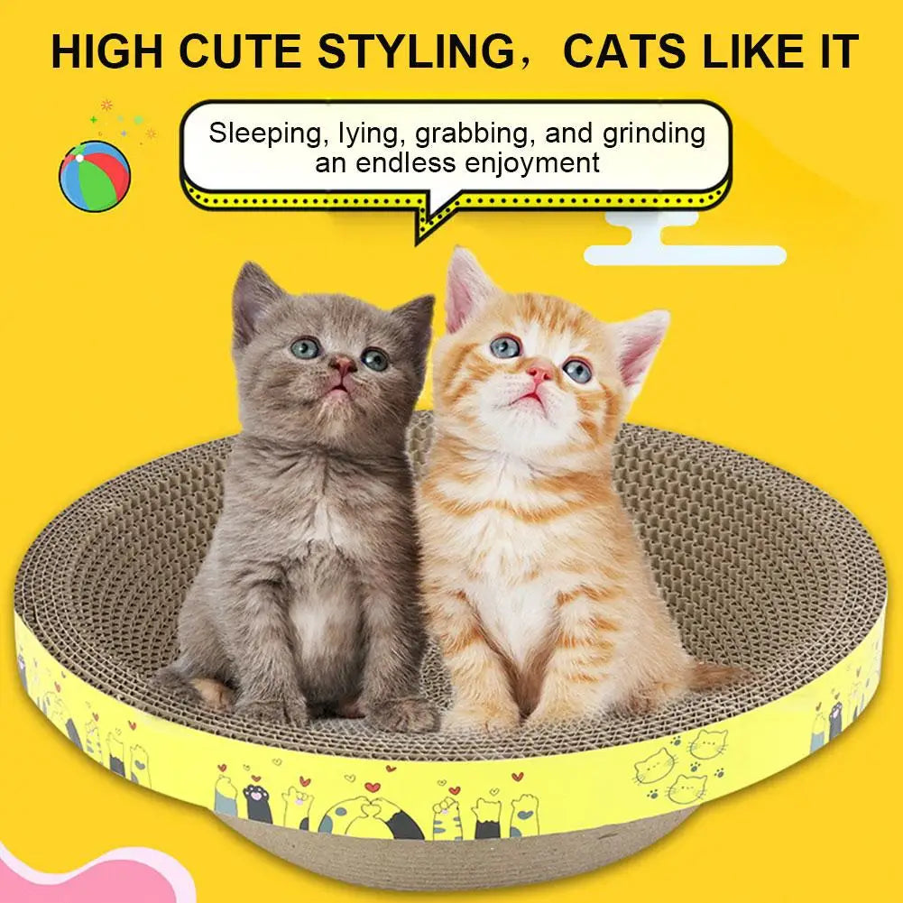 Bowl-shaped Crumb-free Corrugated Paper Cat Scratching Board And Cat Bed Wear-resistant Environmentally Friendly And Safe Claw