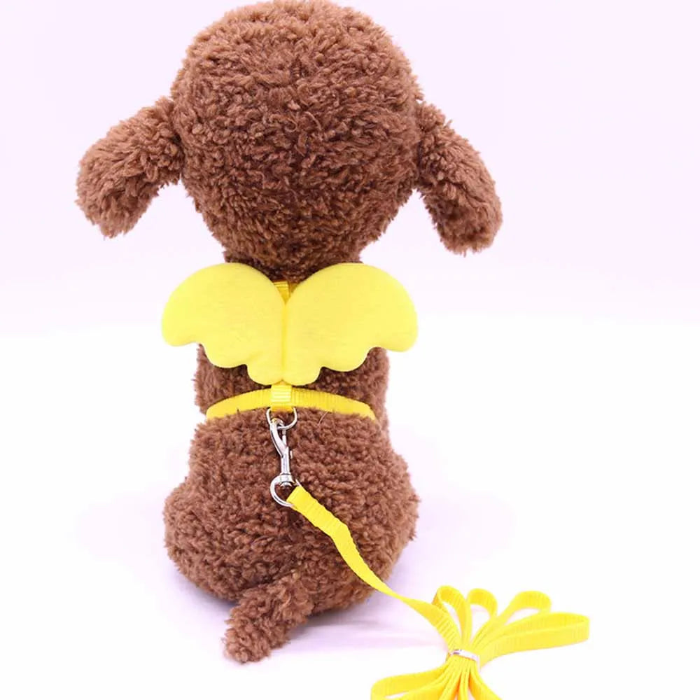 Small Animal Rabbit Harness with Leash Cute Bunny Collar Pet Bunny Supplies Cat Harness & Leash Set for Adult Guinea Pig Ferret