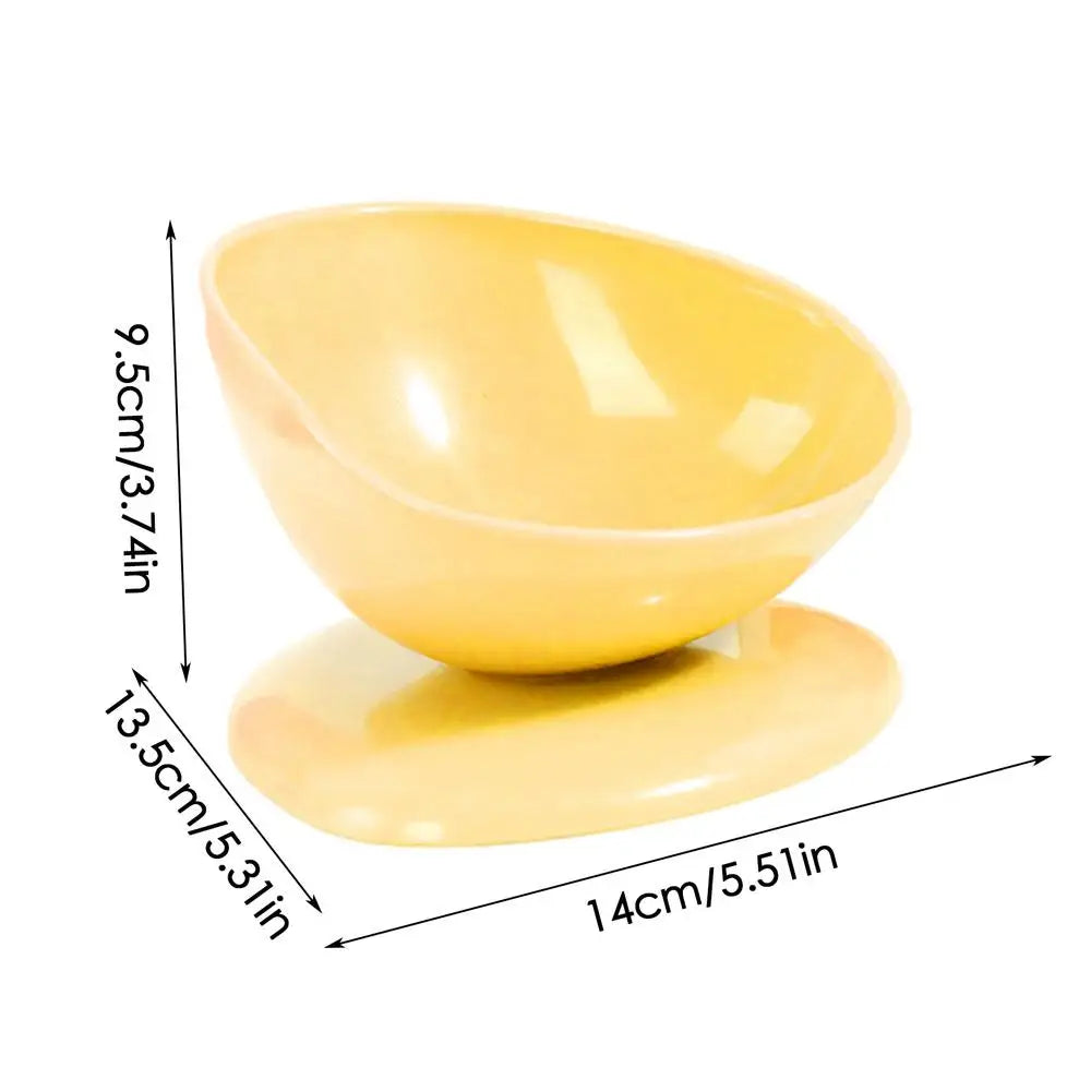 Raised Cat Food Bowl Spill Proof Cat Bowls Portable Dog Food Feeding Pet Feeder with Anti Slip Base for Indoor Cats Puppy Dogs
