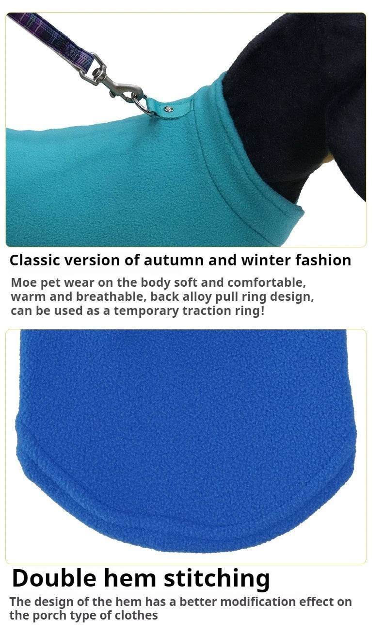 Soft Fleece Dog Vest Puppy Cat Clothes Spring Winter Outdoors Warm Vest Sweater Costumes Jacket Yorkshire Clothes For Small Dogs