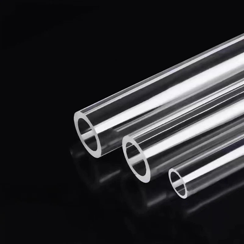 High Transperant Aquarium Water Pipe PETG Acrylic Hard Tube Transparent Rigid Tubing OD 6mm 8mm 10mm 12mm 50CM Clear 5Pcs/lot