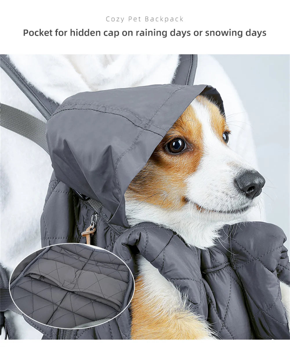Travel Riding Cat Carrier Bag Winter Warm Pet Carrying Backpack for Cats mascotas Accessories Sphynx Supplies Transportin Gatos