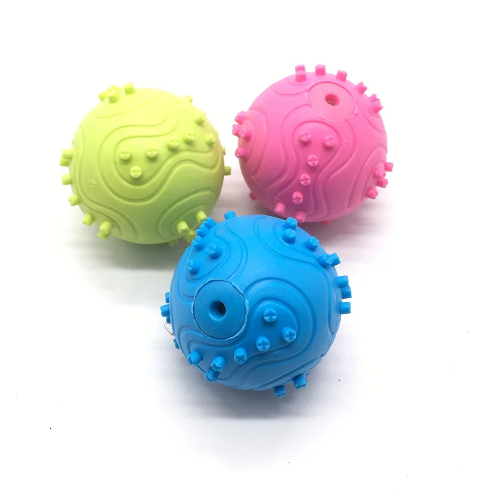 1pc Pet Chew Toy Soft TPR Small Dogs Teeth Grinding Chewing Squeaky Toys Indoor Puppy Interactive Training Molar Biting Toy