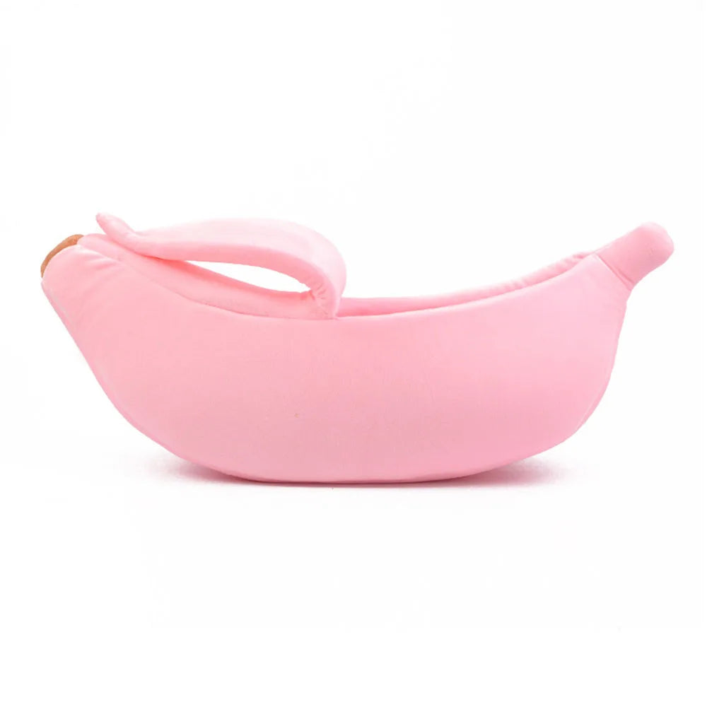 Puppy Dog Bed Cat Bed Pet Sofas Comfortable and Washable Cute Banana Shape Pug Doggy Kitten Sleeping Bed Nest for Small Animals