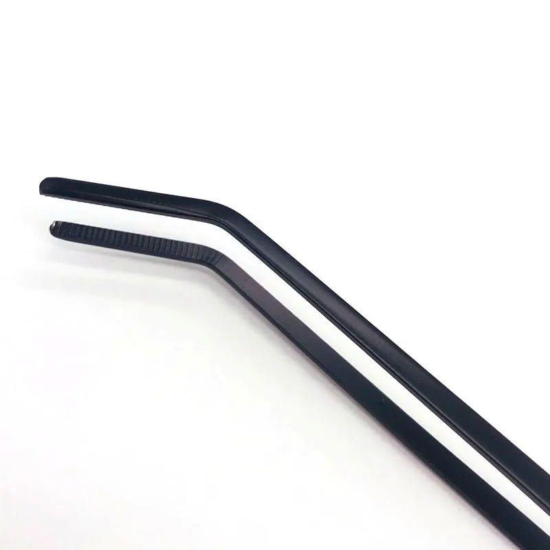 27cm Black Stainless Steel Curved Aquarium Tweezers Aquarium Plants Tweezer Straight Fish Tank Cleaner aquarium accessories