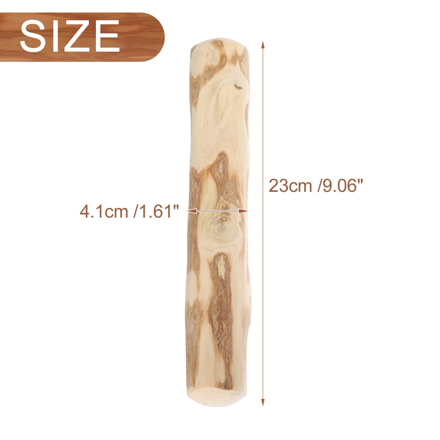 UXCELL Dog Chewable Woods for Boredom and Stimulating Wood Color Durable Bite Puppy Interactive Toy Pet Supplies
