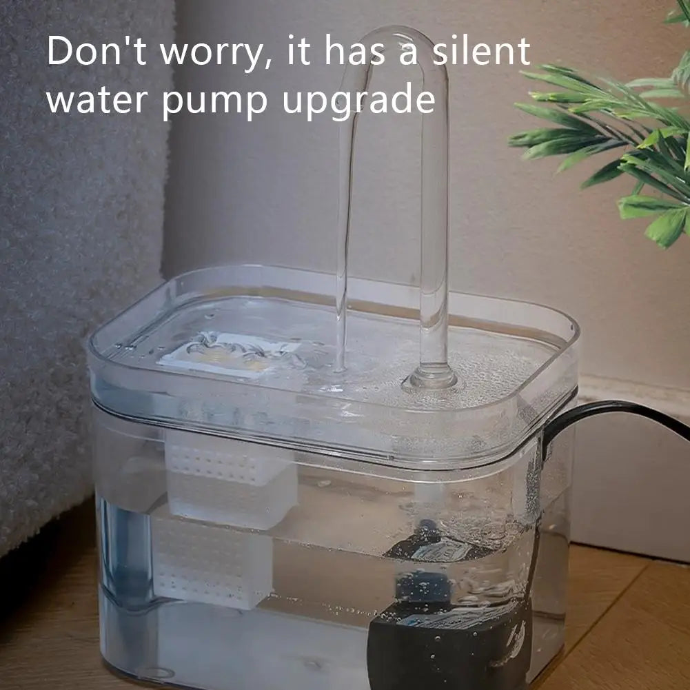 Cat Smart Drinking Fountain Automatic Circulation Large-capacity Water Tank Multiple Filtration Systems Safe And Hygienic USB Ch