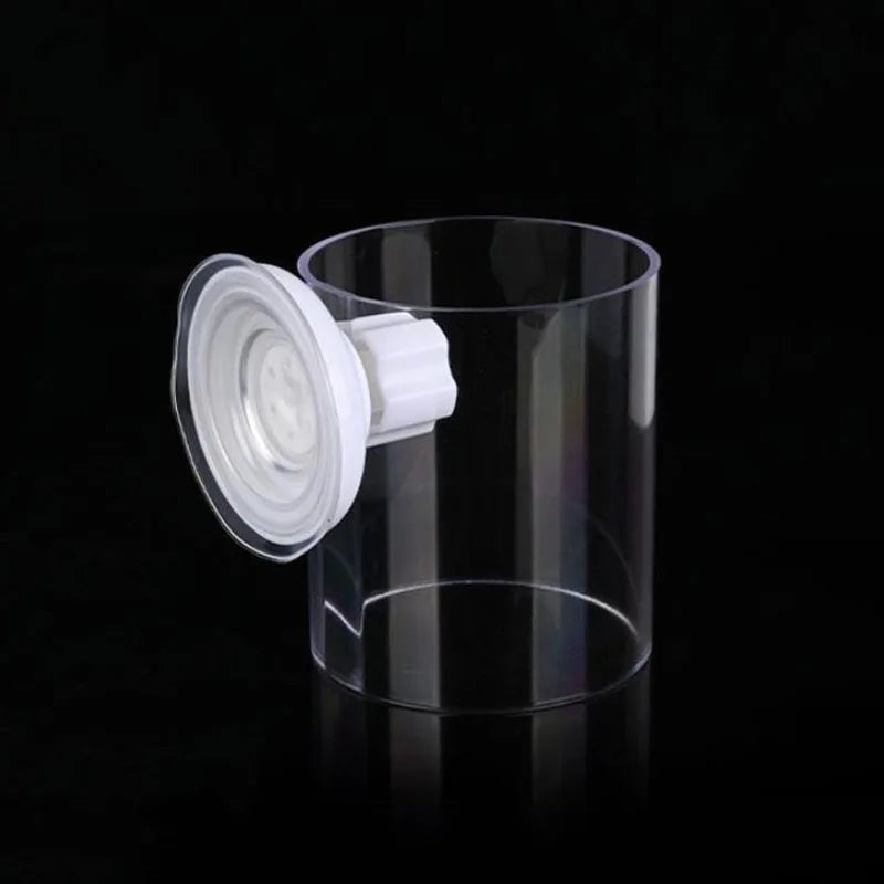 1Pcs Fish Feeding Aquarium Feeding Ring Fish Tank Station Floating Food Tray Feeder Aquarium Accessory with Strong Suction Cups