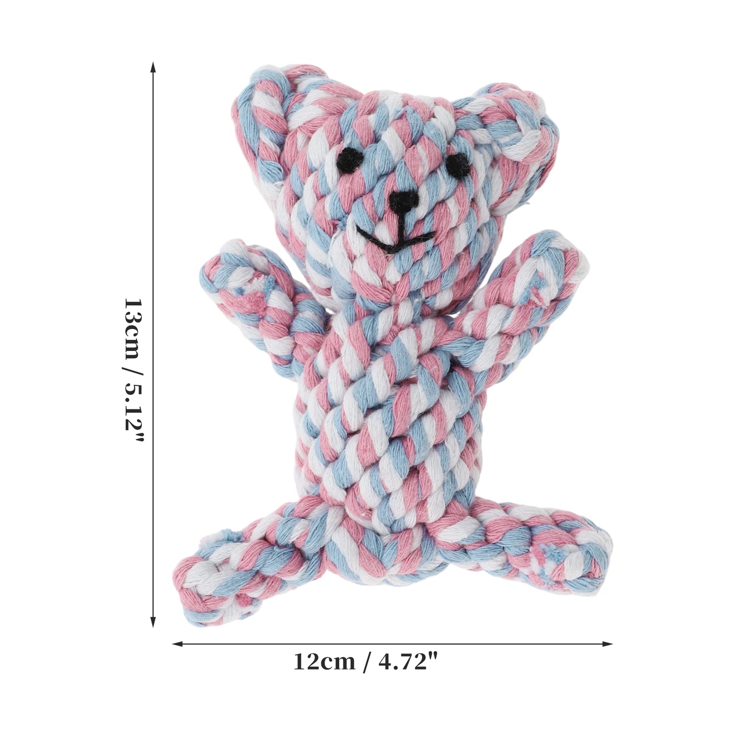 Uxcell Dogs Chew Toys Teeth Cleaning Cotton Rope Puppy Teethings Chewer Durable Braided Bite Resistant Chewing Doll Pet Supplies