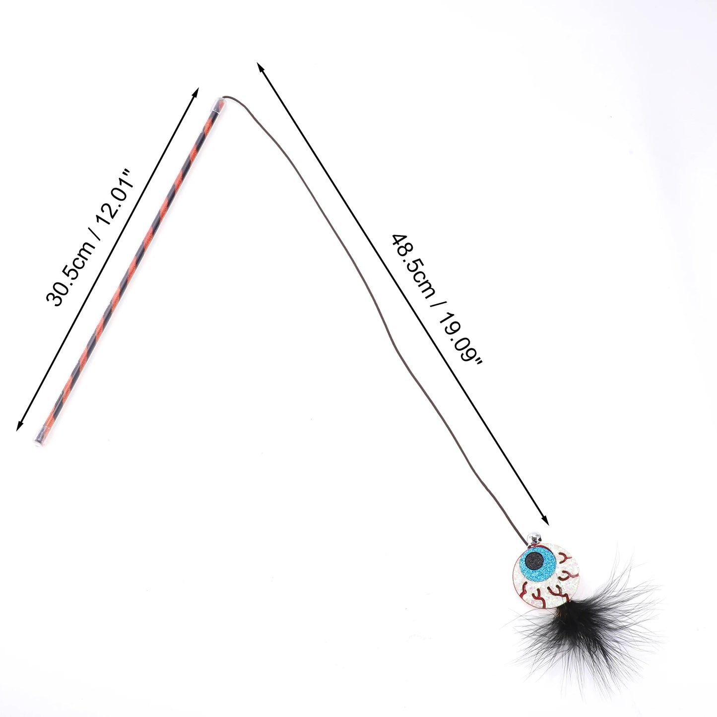 UXCELL 1 Pc Fashion Funny Cat Playing Rod Portable Spider Moon Halloween Toys Cat Playing Rod for Indoor