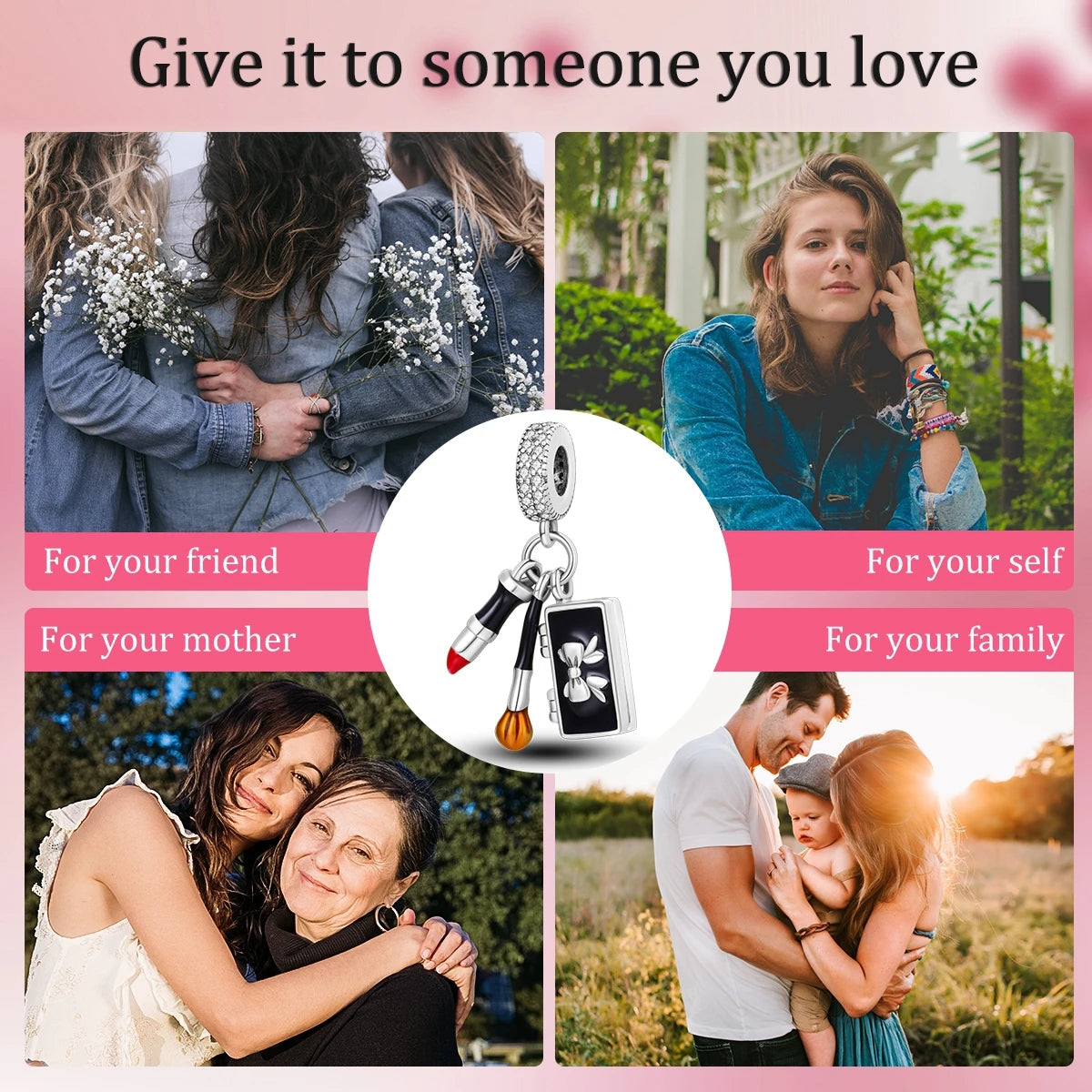 MULA 1PC Coffee Pet Moon Star Silver Plated Pendant Fit Original Snake Chain Charm Bracelet DIY Women Jewelry Gift