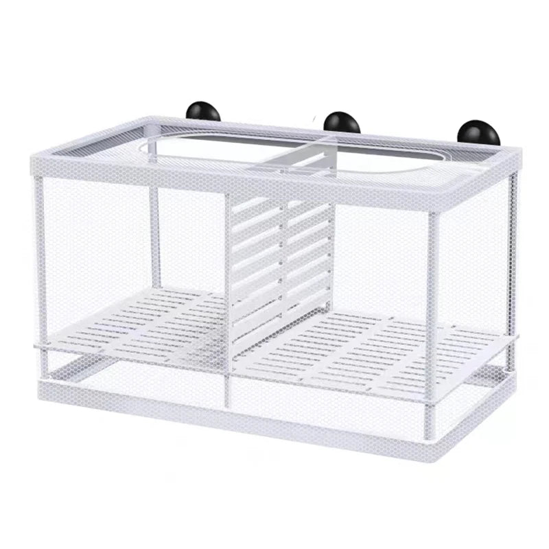Plastic Aquarium Fish Breeding Isolation Box Fish Tank Aquarium Breeder Hatching Incubator Fish Tanks Isolator Feeding Accessory
