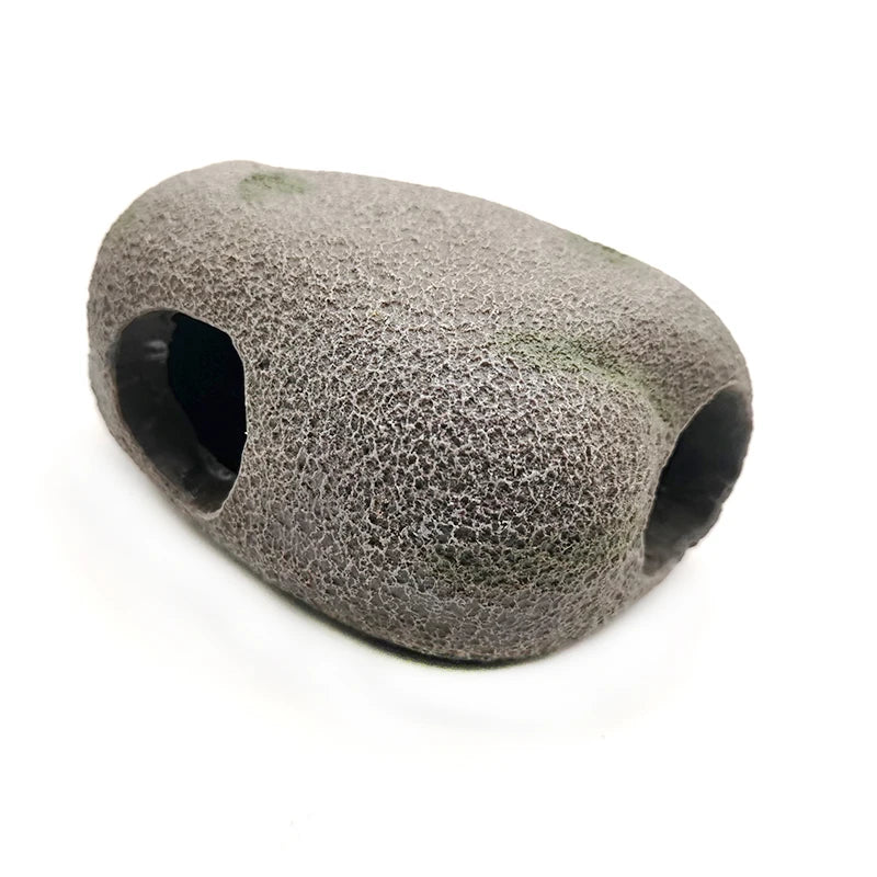 1Pc Ceramic Aquarium Decor Cichlid Stone Rock Cave Stones Decoration Fish Tank Breeding Housing Shelter Ornament For Fish Shrimp