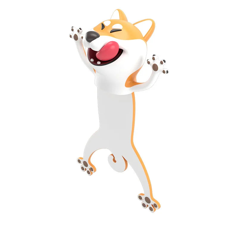 3D Animal Bookmark Original PVC Creative Text Create Cute Funny Cat Stationery