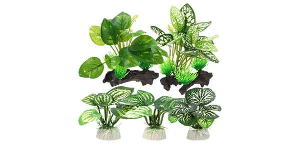 UXCELL Aquarium Artificial Plants Simulation Water Weeds Decorative Aquarium Decor Sets for Fish Tank Decoration Accessories