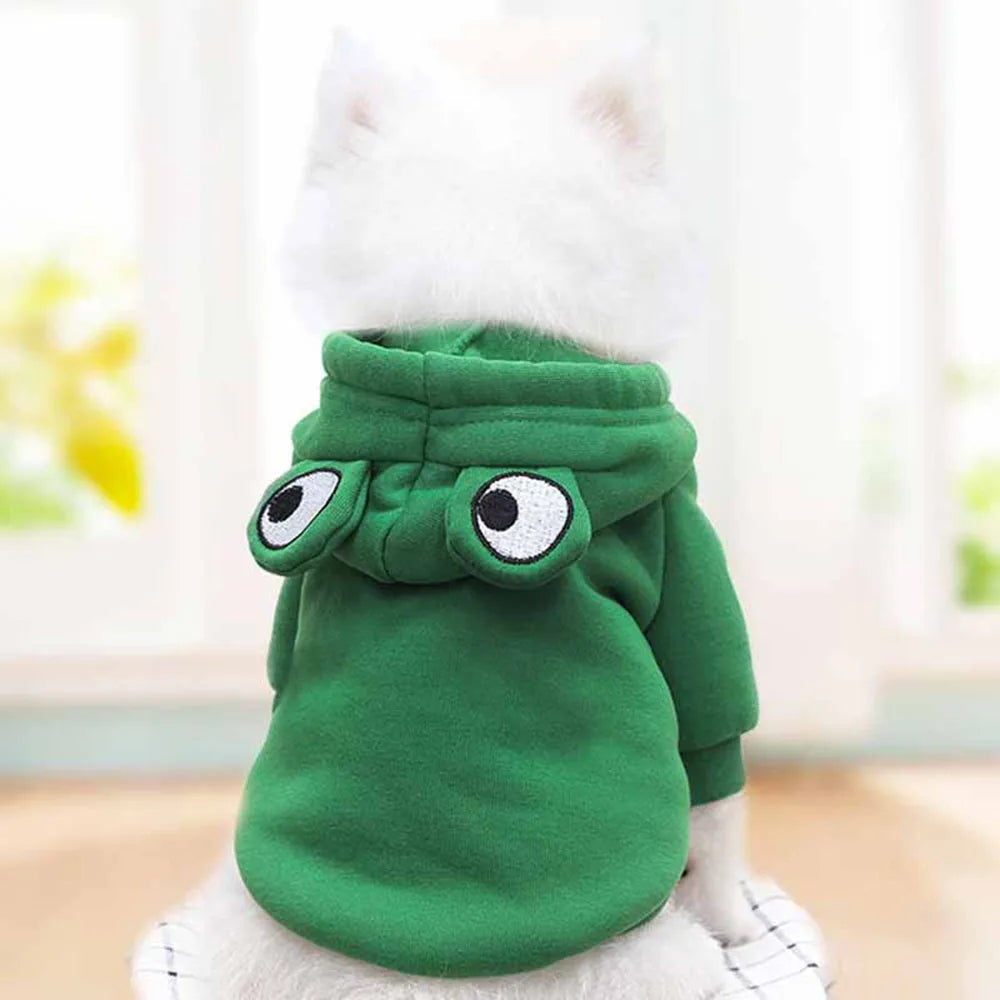 Cute Fruit Pet Costume Dog Clothes for Small Dogs Warm Fleece Doggy Hoodies Pet Dog Cat Clothing Puppy Sweater for Chihuahua Pug