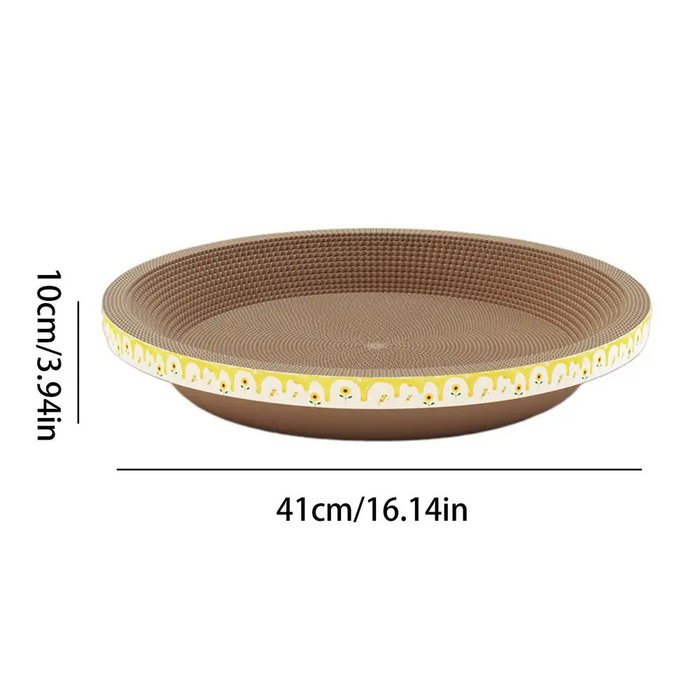 Cat Scratcher Bowl Pad Bowl Cat Cardboard Bed Scratch Mat Thick Lounge Bed Sofa For Cats Kittens Cat Scratcher Bowls Furniture