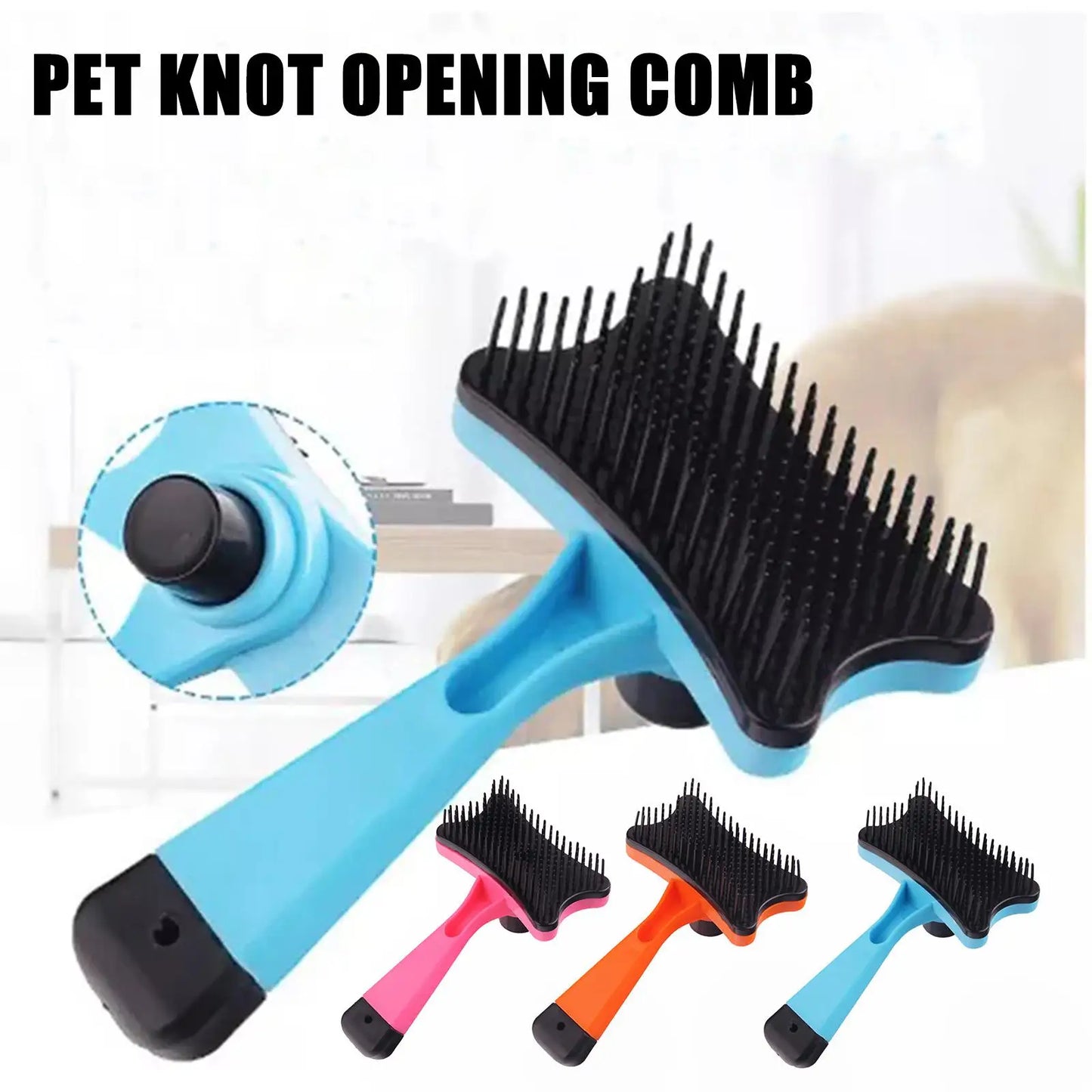 Pet Hair Removal Comb Cat Self Cleaning Brush Hair Tools Grooming Pet Accessories Puppy Cleaning Scraper Comb Remover Dog C S1I1