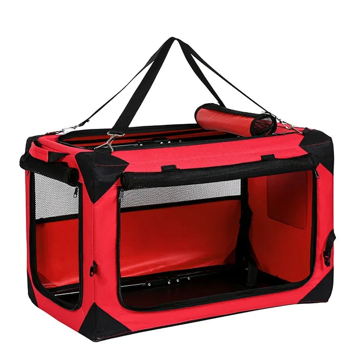 Car cage out portable folding cage dog nest tent medium large dog golden retriever teddy pet box