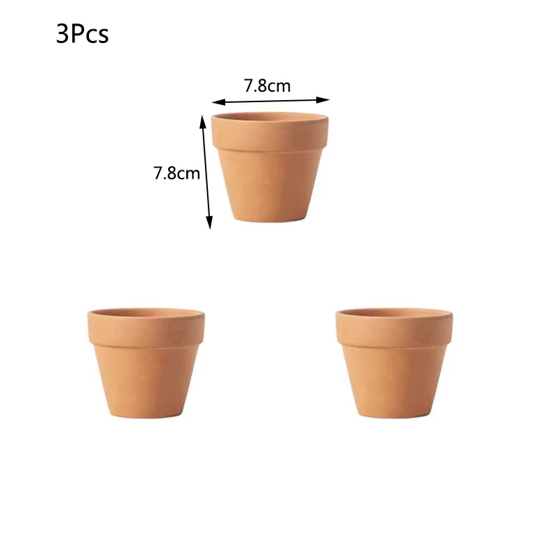 Red Mud Aquarium Decoration For Water Grass Fish Tank Mini Pot Polka Water Potted Planting Cylinder Cup Ceramic Flowerpot New