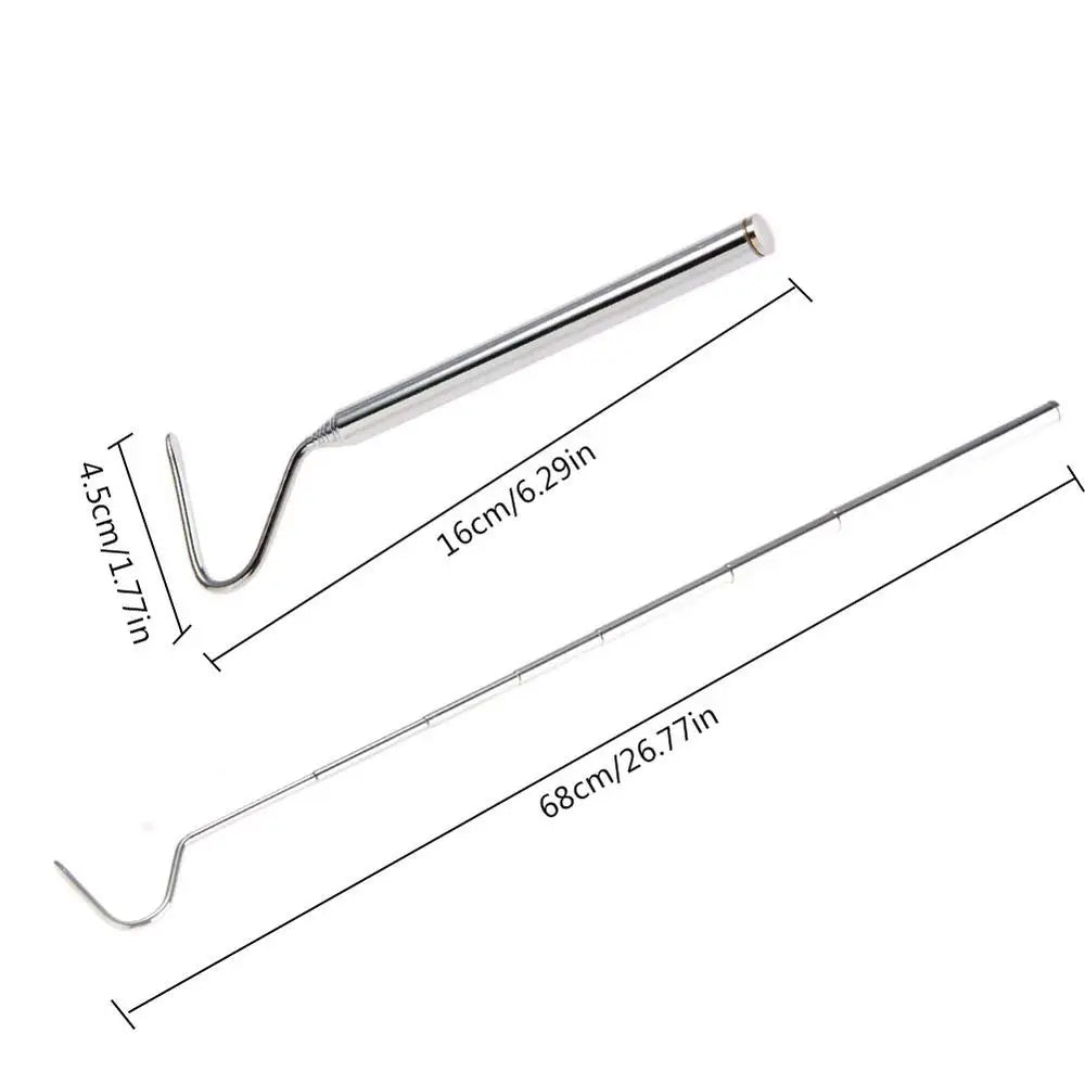 Small Snake Hook Professional Snake Pole Reptile Hook Length 6.30-26.78in Maintain A Safer Distance For Catching Controlling